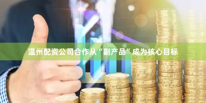 温州配资公司合作从“副产品”成为核心目标